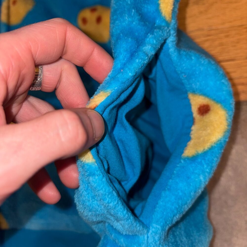 Sesame Street Fuzzy Blue Cookie Monster Hoodie - Picture 6 of 11